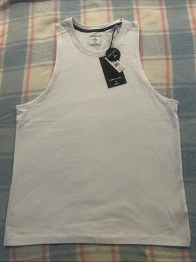 Kenneth Cole Men’s White Sleeveless Muscle Tank